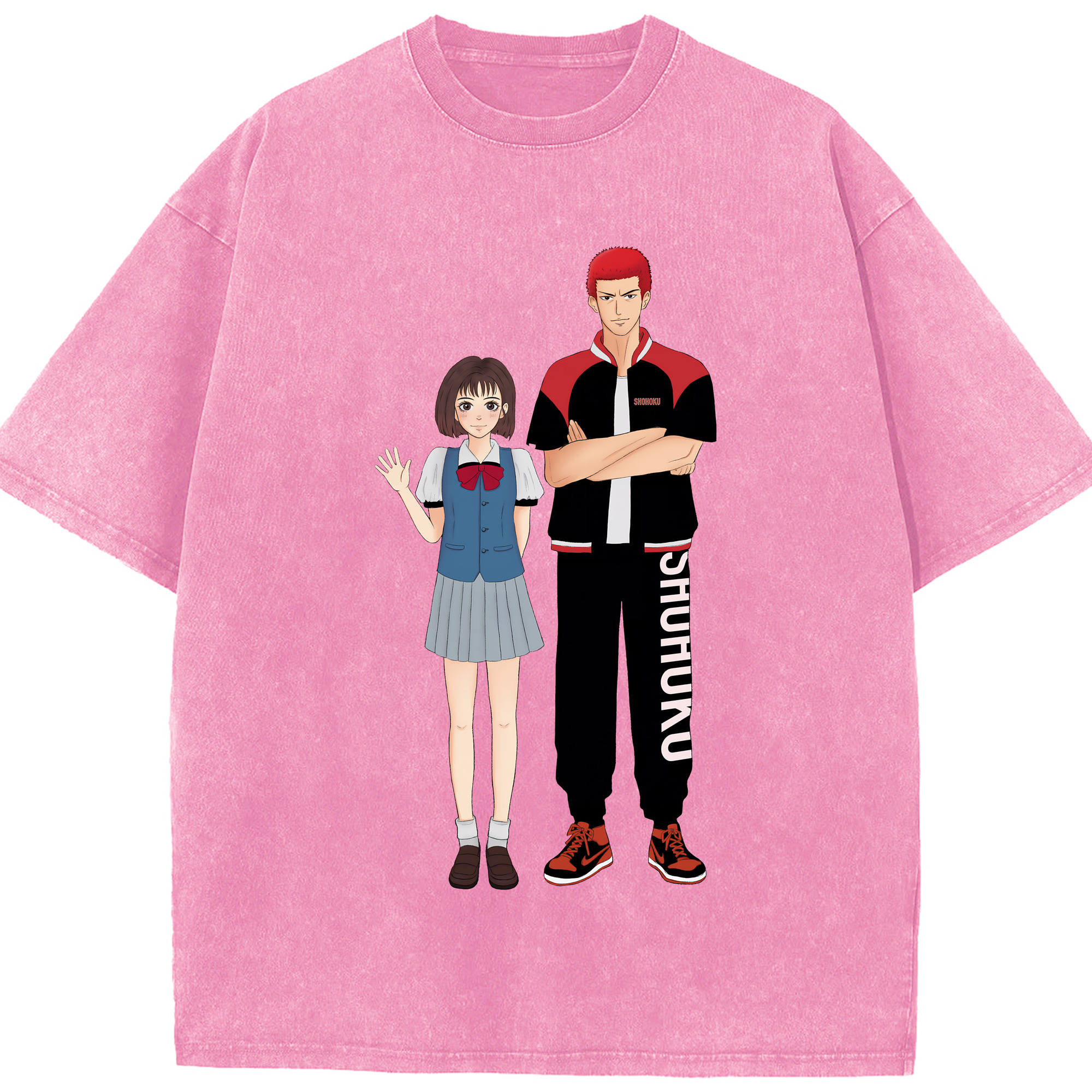 （画像用） SLAM DUNK／スラムダンク 綿100% ヴィンテージ風 半袖Tシャツ（フロントプリント）